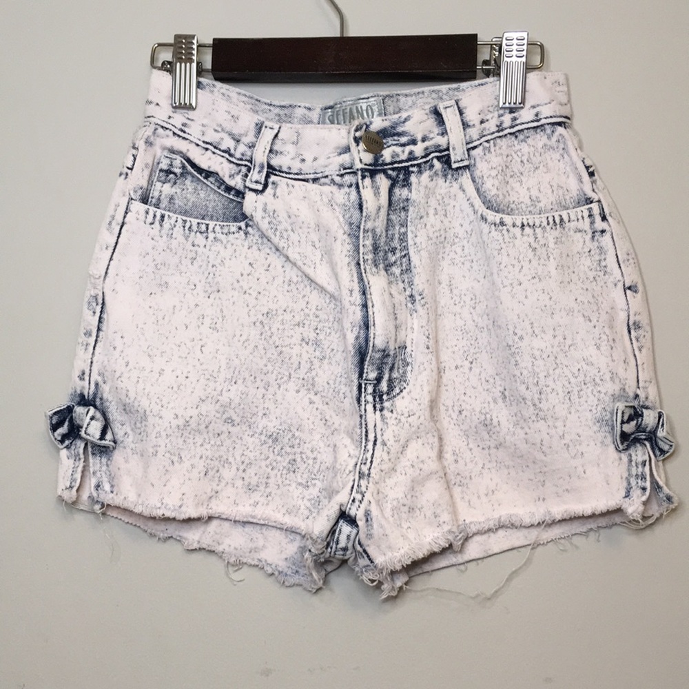 Stefano vntg acid wash shorts